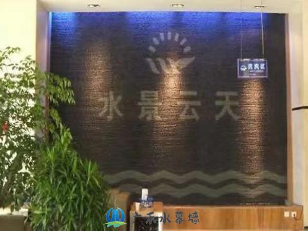 北京石材水幕背景墙设计施工款式GHSJQ-12