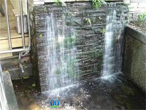 北京流水背景墙施工6
