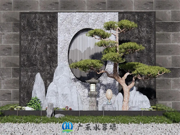 北京石材流水景观墙定制BJSMQ-5