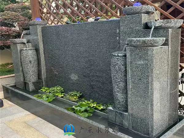 北京石材流水景观墙定制BJSMQ-6