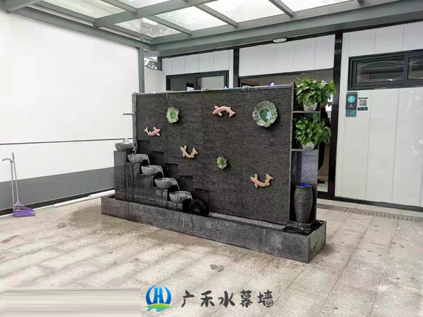 北京石材流水景观墙定制BJSMQ-9