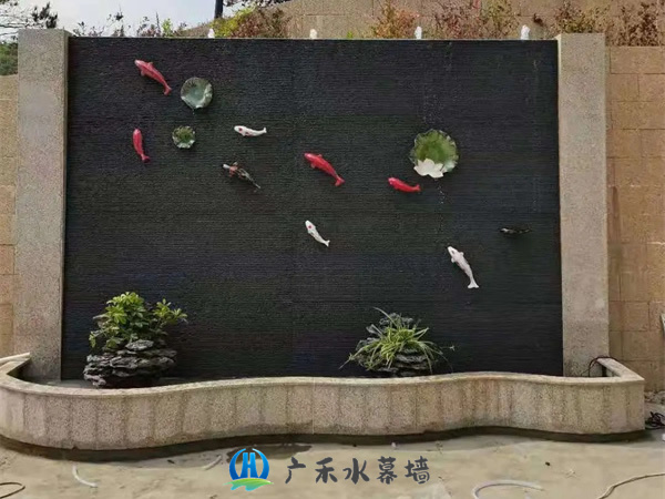 北京石材流水景观墙定制BJSMQ-11