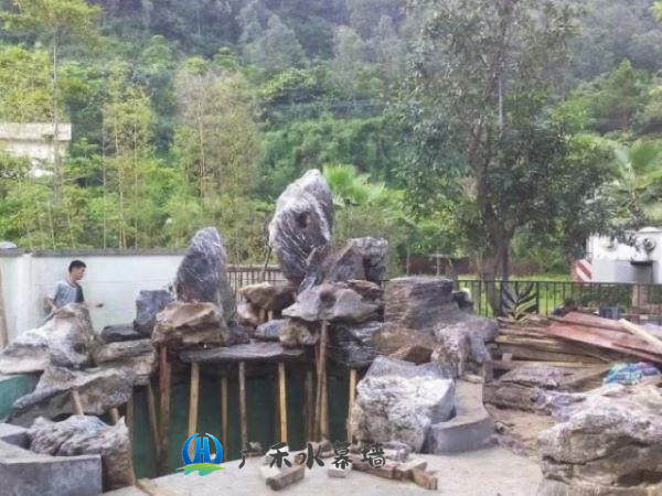 北京石材玻璃数控流水景观幕墙施工案例4