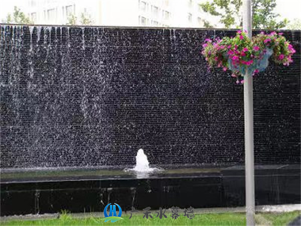北京大型石材数控流水景观幕墙施工案例41